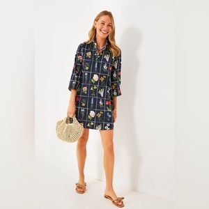 Tuckernuck Navy Fresh Buds Megan Dress